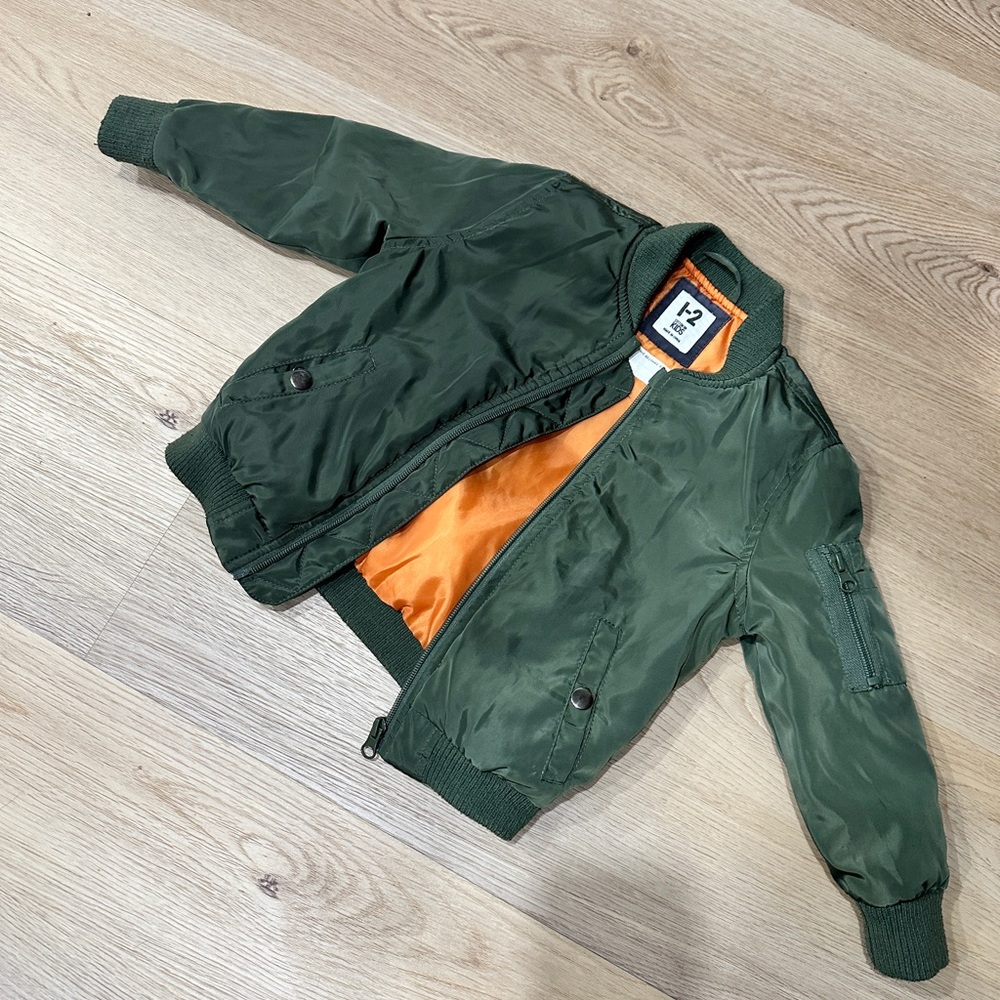 Cotton on Kids  Green Bomber Jacket